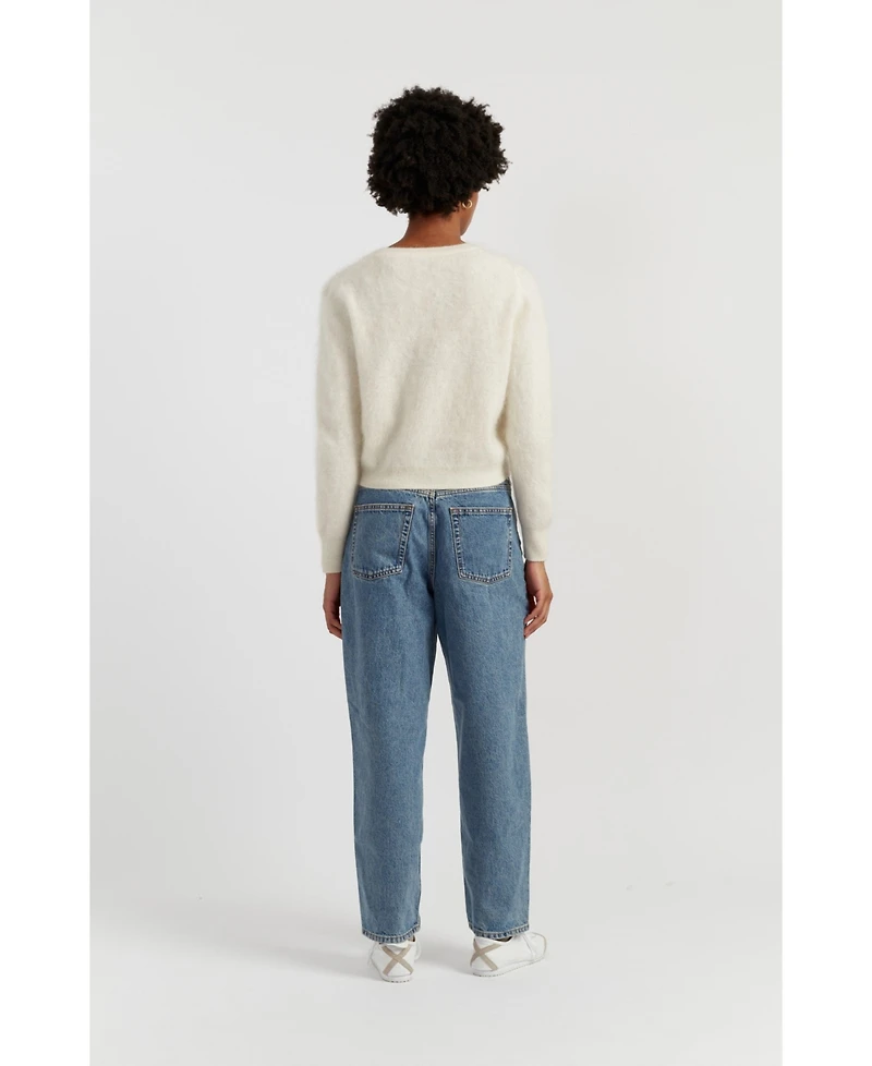 Chinti & Parker Women's Brushed Cashmere Crewneck Sweater