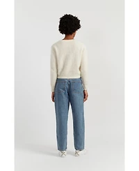 Chinti & Parker Women's Brushed Cashmere Crewneck Sweater