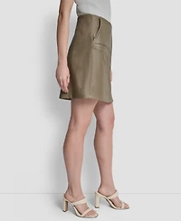 Dkny Women's Zipper Back Mini Skirt