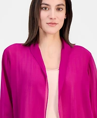 Eileen Fisher Women's Silk Sheer Open-Front Jacket