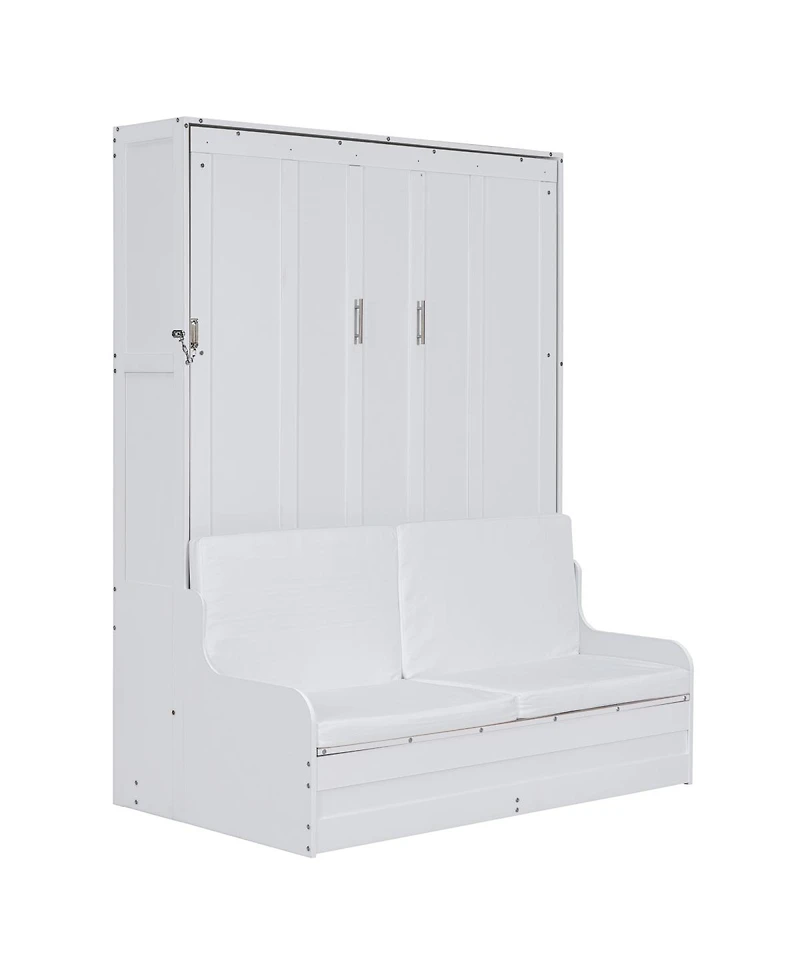 Streamdale Furniture Queen Size Murphy Bed Wall Bed with Cushion