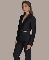 Donna Karan New York Women's Collarless Wrap Jacket
