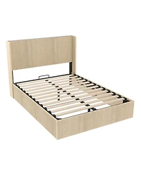 Streamdale Furniture Raised Oak Storage Bed Frame