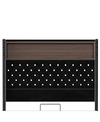Streamdale Furniture Full Size Velvet Tufted Bed Frame with Usb