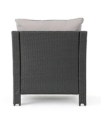 Streamdale Furniture Wicker Club Chairs with Water-Resistant Cushions (Set of 2)