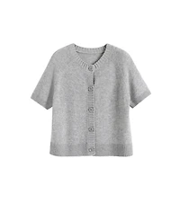 Chinti & Parker Women's Lightweight Wool-Cashmere Button-Front Tee
