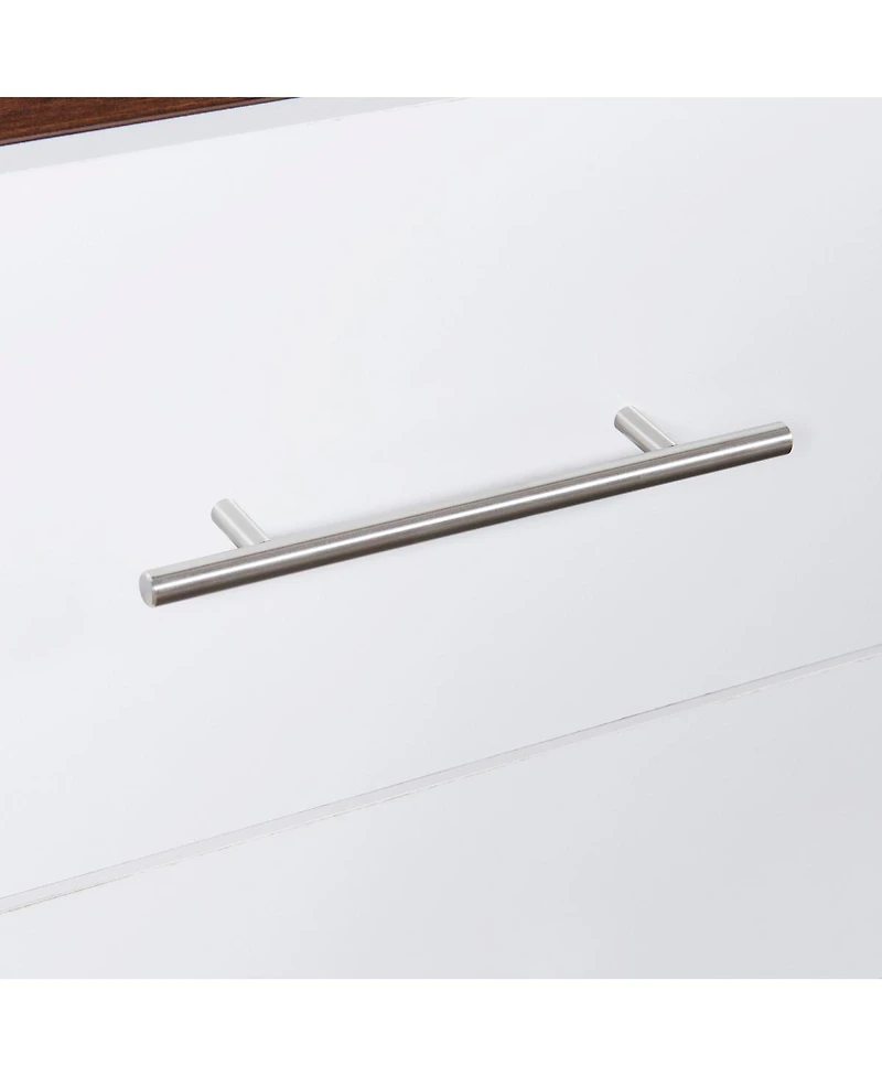 Streamdale Furniture Twin Size Murphy Bed Wall Bed with Cabinet