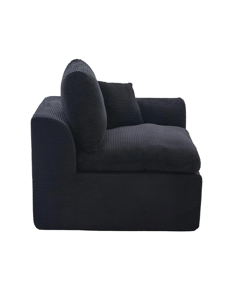 Streamdale Furniture Modular Sectional Sofa Cloud Couch, Comfy Modern 2 Seater with Removable Cushion Covers