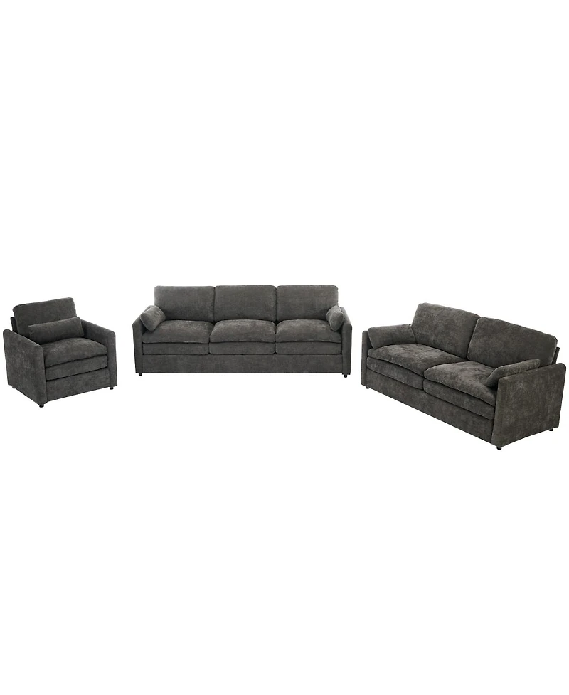 Streamdale Furniture Cozy Upholstered Oversized Comfy Cloud Sofa Double Cushion Group