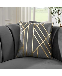 Streamdale Furniture Velvet Button Tufted Sofa Couch with 2 Pillows, 3 Seater Chesterfield Sofa Set