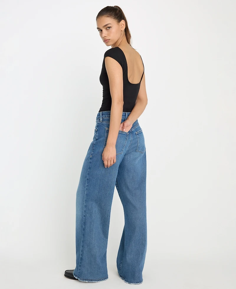 Good American Women's Super Stretch Open Back Body Suit