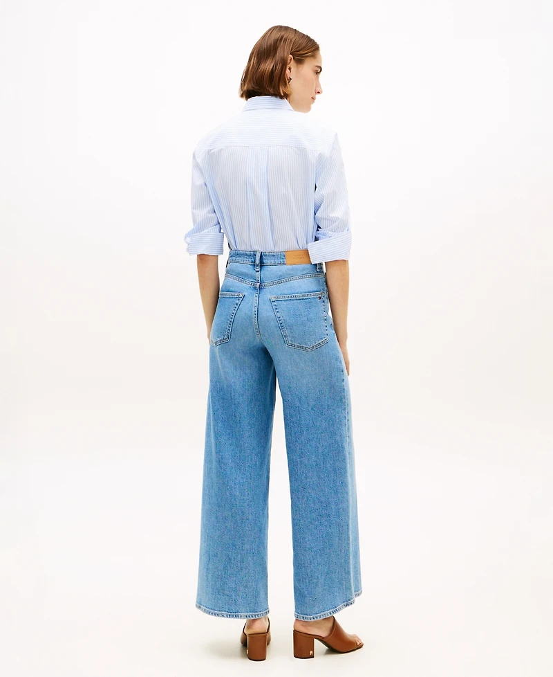 Tommy Hilfiger Women's Wide-Leg High-Waist Jeans