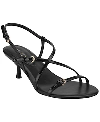 Marc Fisher Ltd Women's Nylah Strappy Leather Kitten Heel Sandals