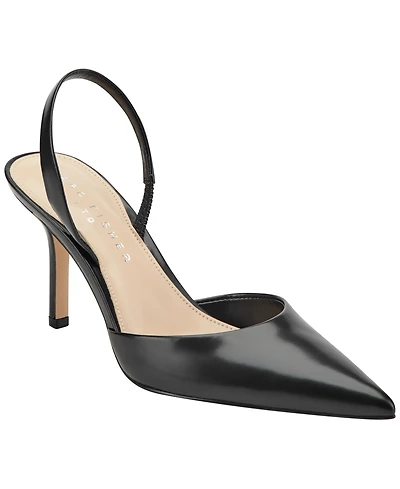 Marc Fisher Ltd Women's Noland Leather Slingback Stiletto Pumps
