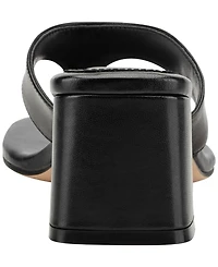 Marc Fisher Ltd Women's Arcee Leather Block Heel Dress Sandals