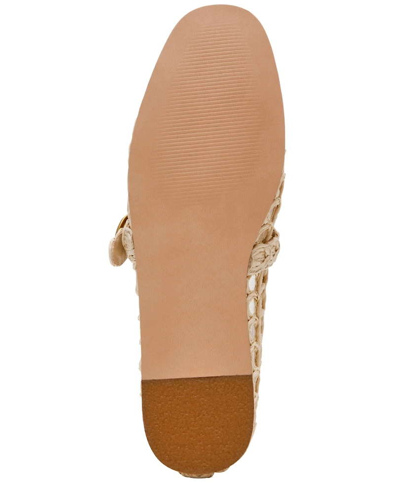 Steve Madden Women's Melody Raffia Mary-Jane Flats