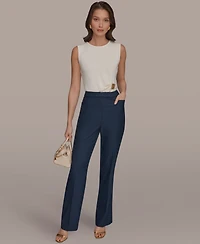 Donna Karan New York Women's Straight Leg Front Rise Pants