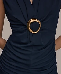 Donna Karan New York Women's Deep V-Neck Knit Top