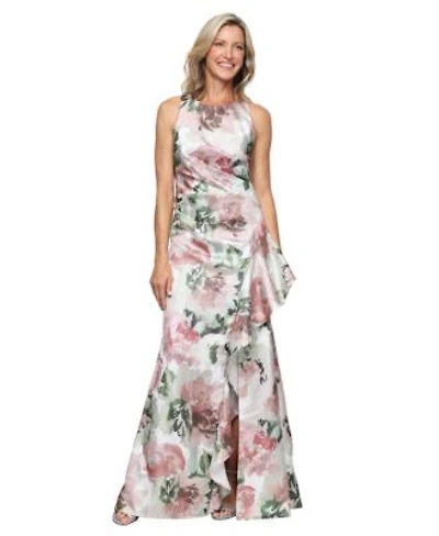 Alex Evenings Womens Sleeveless Shimmer Ball Gown