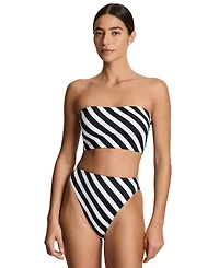 Lauren Ralph Women's Longline Bandeau Swimsuit Bra