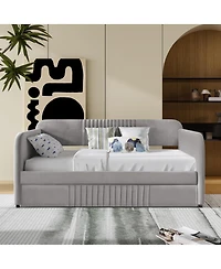 Streamdale Furniture Upholstered Twin Daybed Sofa with Trundle