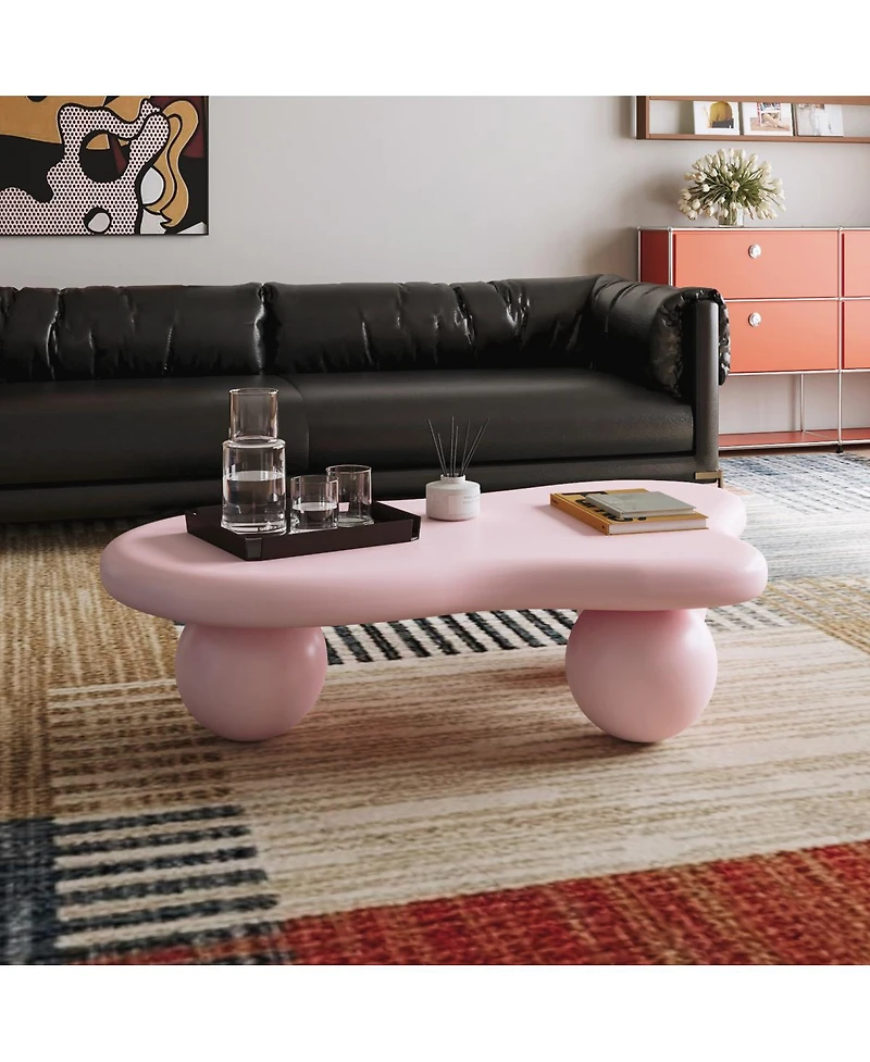 Streamdale Furniture 47" Cloud Shaped Coffee Table