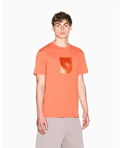 A|X Armani Exchange Men's Short Sleeve Jersey Satin Box T-Shirt