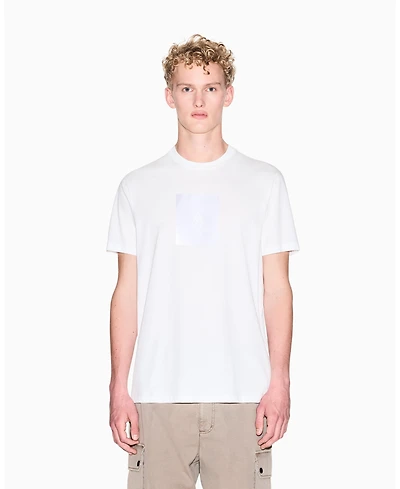 A|X Armani Exchange Men's Short Sleeve Jersey Satin Box T-Shirt