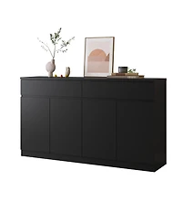 Streamdale Furniture Sideboard Buffet Cabinet with Storage, Large Kitchen Cabinet with 2 Drawers