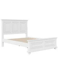 Streamdale Furniture Vintage Pinewood Queen Bed Frame, White