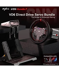 Pxn VD6 Direct Drive Racing Wheel Bundle.