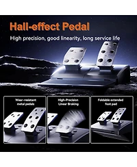 Pxn V900 GEN2 Racing Wheel Bundle- 270/290 Rotation, Vibration, Hall Pedals and Paddle Shifters.