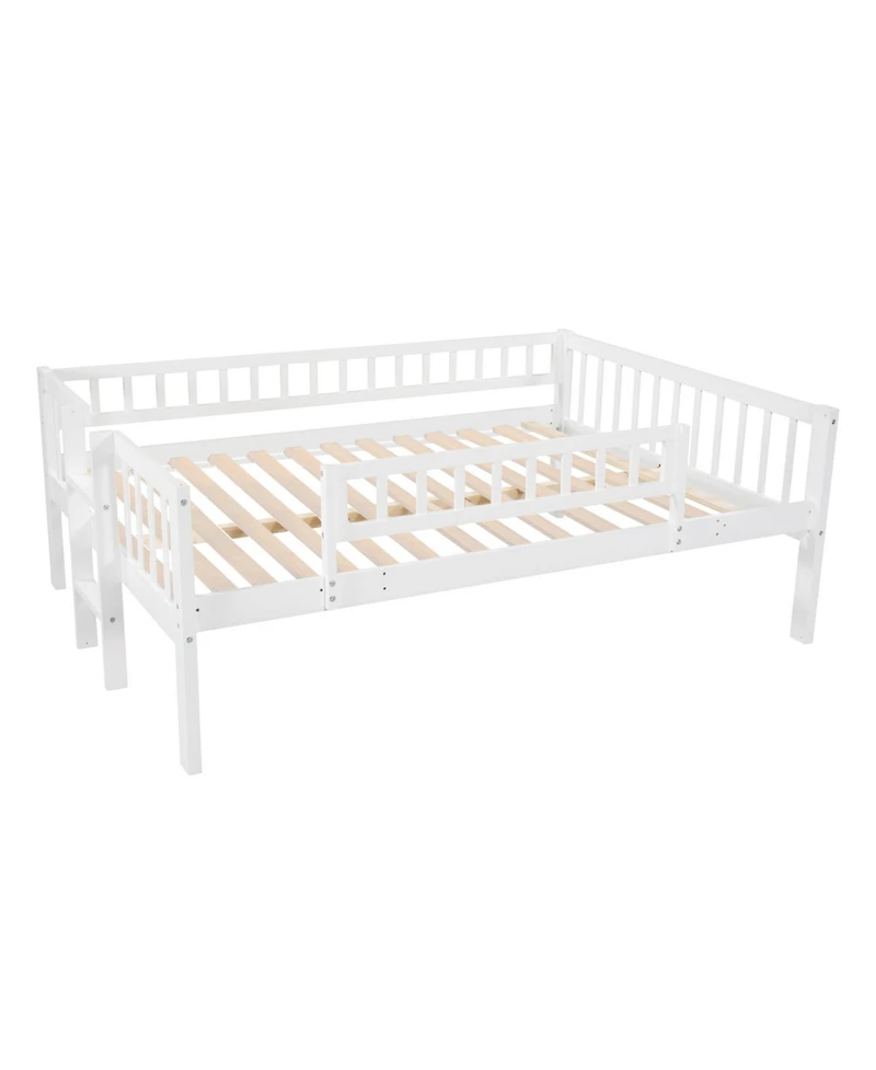 Streamdale Furniture Triple Full Bunk Bed with Ladder & Slide