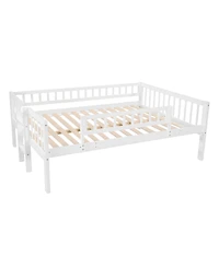 Streamdale Furniture Triple Full Bunk Bed with Ladder & Slide