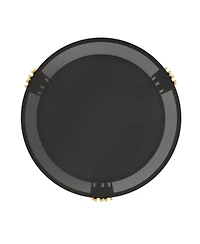 Streamdale Furniture Living Room Table Set: 3-Piece Round Glass & Gold Metal Tables