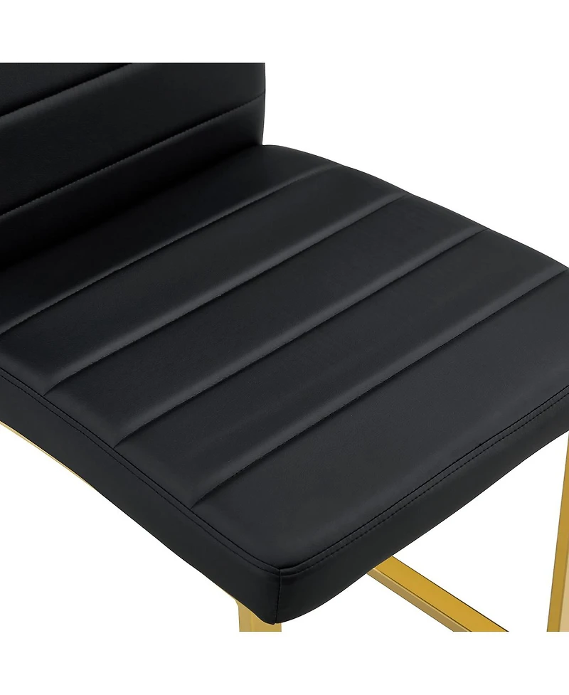 Streamdale Furniture 4-Pack Heavy-duty Chairs: 2.1" Cushion, Iron Frame, Home/Office Value