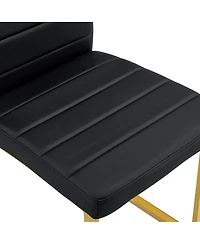 Streamdale Furniture 4-Pack Heavy-duty Chairs: 2.1" Cushion, Iron Frame, Home/Office Value