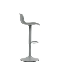 Streamdale Furniture Bar Stools Set of 2 – Modern Pu Leather Counter Height Swivel Chairs