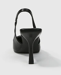 Berness Women's Cindy Slingback Pumps with Tonal Buckle Detail