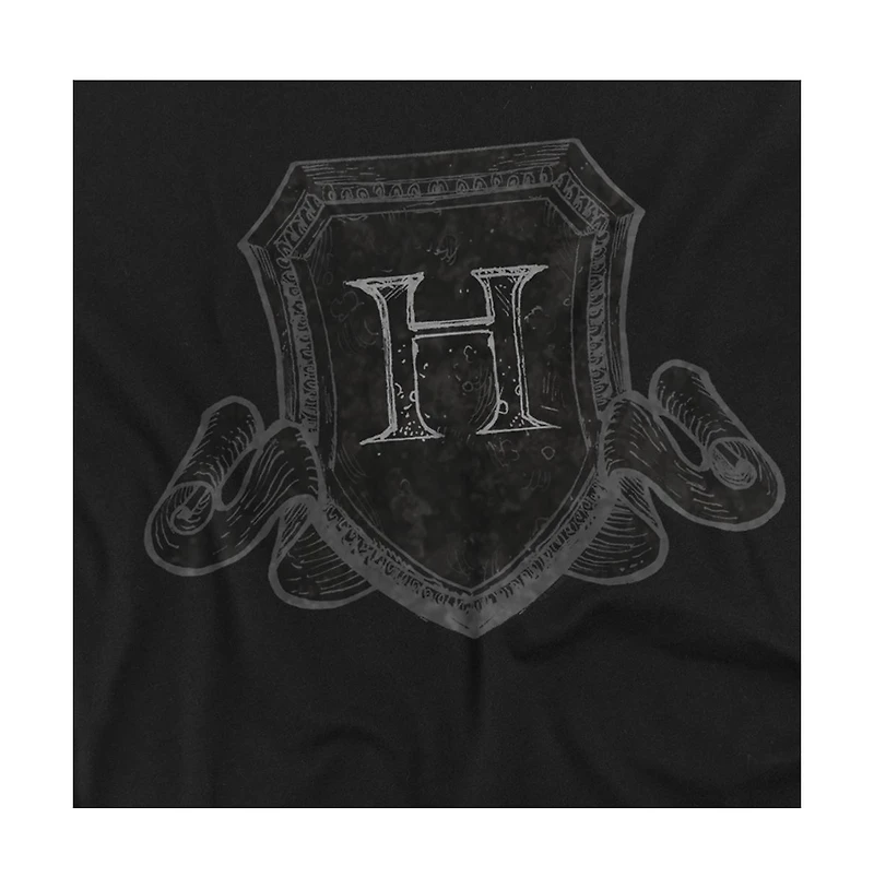 Harry Potter Men's Hogwarts Shield Sketch T Shirt
