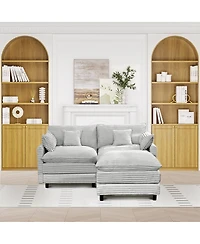 Streamdale Furniture Streamdale Seven-piece sofa set with console, coffee table & 6 pillows