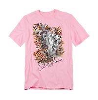 Harry Potter Men's Gryffindor Floral Lion Mascot T Shirt