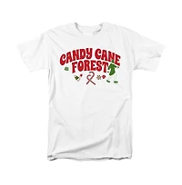Elf Men's Men'sCandy Cane Forest T Shirt