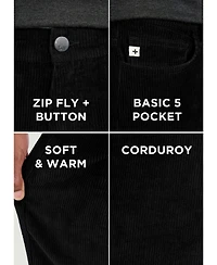 Spring + Mercer Men's Athletic Fit Corduroy Pants