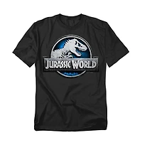 Jurassic Park Big & Tall World Blue Logo T Shirt