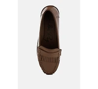 Croyda Fringed Nubuck Loafers