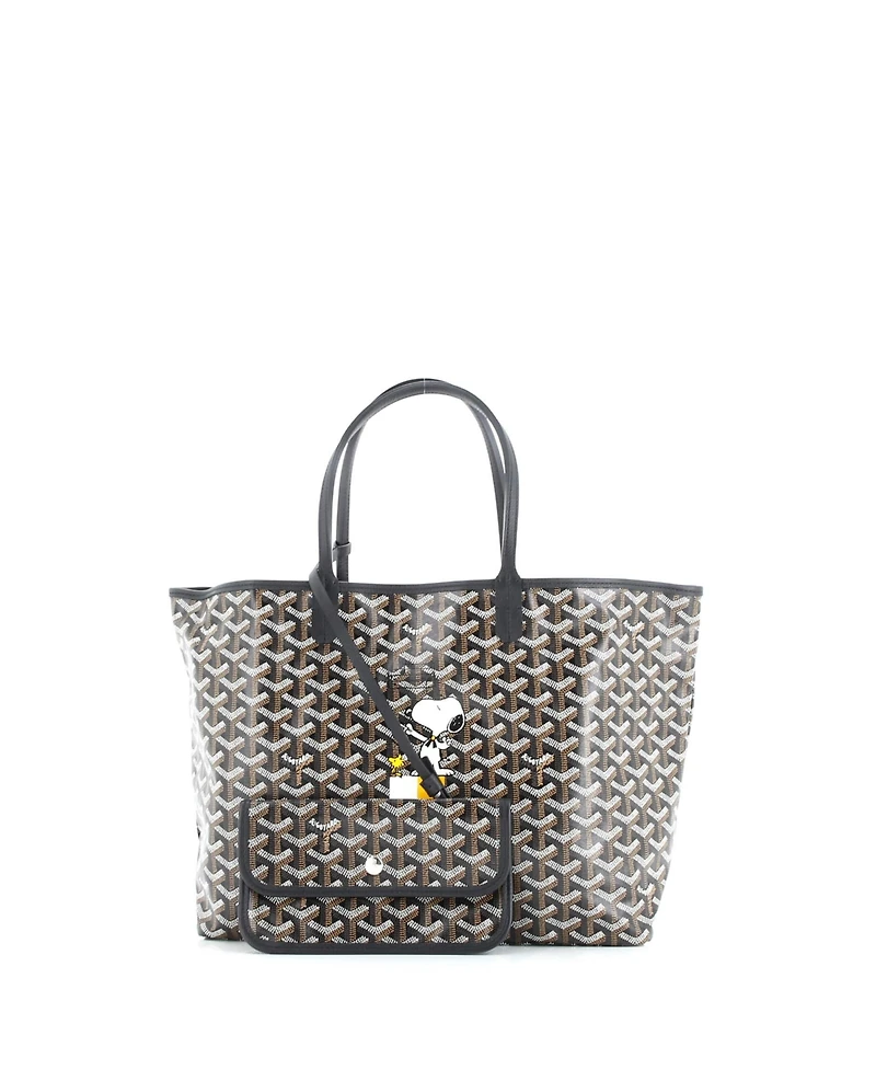 Pre-Owned Goyard Pm Saint Louis Tote Snoopy Printed Coated Canvas