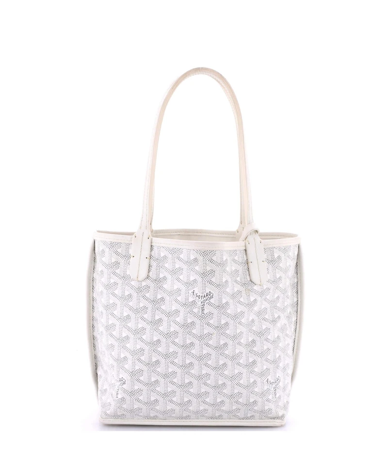 Pre-Owned Goyard Mini Anjou Reversible Tote Printed Coated Canvas
