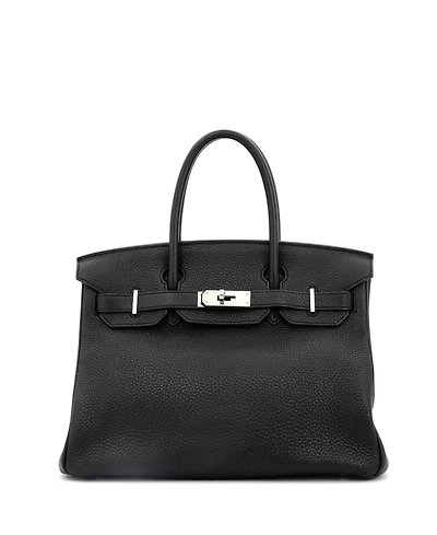 Pre-Owned Hermes Birkin Handbag Togo with Palladium Hardware
