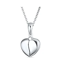 Bling Jewelry Best Mom Word Angel Wing Heart Locket Pendant Necklace .925 Sterling Silver